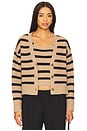 view 1 of 5 CONJUNTO DE CÁRDIGAN PIPER in Cafe Stripe