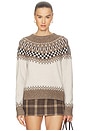 view 1 of 4 TALI フェアアイルセーター in Ivory Multi Fair Isle