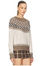 view 2 of 4 TALI フェアアイルセーター in Ivory Multi Fair Isle