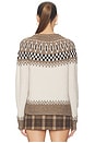 view 3 of 4 TALI フェアアイルセーター in Ivory Multi Fair Isle