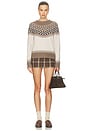 view 4 of 4 TALI フェアアイルセーター in Ivory Multi Fair Isle