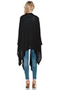 view 3 of 3 PONCHO DRAPÉ in Black