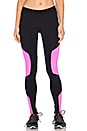 view 1 of 4 Shield Active Legging in Black & Hot Pink