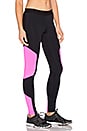 view 2 of 4 Shield Active Legging in Black & Hot Pink