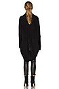 view 3 of 3 Oversized Cocoon Wrap in Black