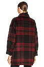 view 3 of 4 Oversized Plaid Jacket in Black Red Plaid