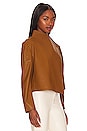 view 3 of 5 Solo Faux Leather Jacket in Toffee