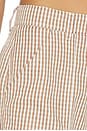 view 6 of 6 PANTALON À CARREAUX CROSS CREEK in Brown Check