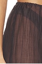 view 6 of 6 PANTALON TRANSPARENT VELMA in Chocolate Black
