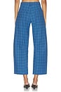 view 4 of 6 Cross Creek Plaid Pant in Vintage Blue Plaid