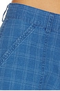view 6 of 6 Cross Creek Plaid Pant in Vintage Blue Plaid