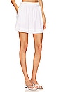 view 2 of 4 Mia Linen Mini Skirt in White