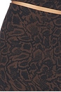 view 7 of 6 Leony Printed Rib Skirt in Chocolate Python