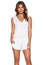 view 1 of 4 Lag Tank Romper in White