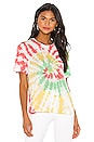 view 1 of 4 Tie Dye Jamaica Tee in Rasta Tie Dye