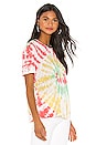 view 2 of 4 Tie Dye Jamaica Tee in Rasta Tie Dye