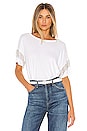 view 1 of 5 Shimmy Chain Fringe Tee in White