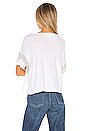 view 3 of 5 Shimmy Chain Fringe Tee in White