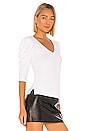 view 2 of 4 Alina Ribbed Top in White