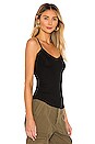 view 2 of 4 Ribbed Lia Cami in Black