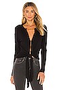 view 2 of 5 Kenny Tie Top in Black