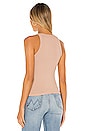 view 3 of 4 Ribbed Dylan Tank in Nude