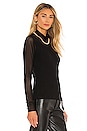 view 2 of 4 Anza Mesh Sweater Top in Black