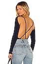 view 1 of 5 Richter Sweater Rib Bodysuit in Navy