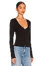 view 2 of 4 Novah Button Long Sleeve in Black