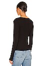 view 3 of 4 Novah Button Long Sleeve in Black