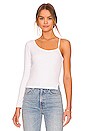 view 1 of 4 Aya One Shoulder Top in White