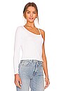 view 2 of 4 Aya One Shoulder Top in White
