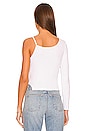 view 3 of 4 Aya One Shoulder Top in White