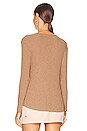 view 3 of 4 Yuna Rib Top in Autumnal Brown