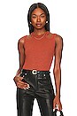 view 1 of 4 CAMISETA TIRANTES COSETTE RIB in Cinnabar
