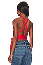 view 3 of 4 Two Way Wrap Top in Red