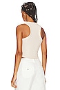 view 3 of 4 Detra Ribbed Tank in Bone