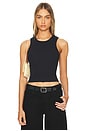 view 1 of 4 Maya Cotton Rib Tank in Black