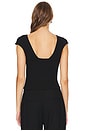 view 3 of 4 Nouvelle Ribbed Top in Black