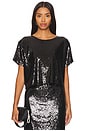 view 1 of 5 Zosia Sequin T Shirt in Black