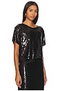 view 2 of 5 Zosia Sequin T Shirt in Black