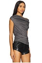view 2 of 4 Caliste Lurex Rib Top in Black Lurex