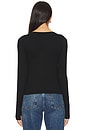 view 3 of 4 Bellina Ribbed Long Sleeve Top in Black