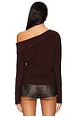 view 4 of 5 Penn Ribbed Top in Chocolate