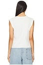 view 3 of 4 Dayna V Muscle Tee in White