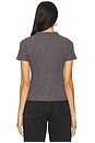 view 3 of 4 Xander Rib Henley Tee in Stone Wash Grey