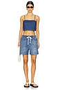 view 4 of 4 Camille Crop Tank in Soft Denim