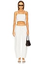 view 4 of 4 Camille Crop Tank in White Denim