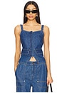 view 1 of 4 Jordyn Top in Soft Denim