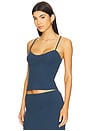 view 2 of 4 Love Ribbed Tank in Dark Denim